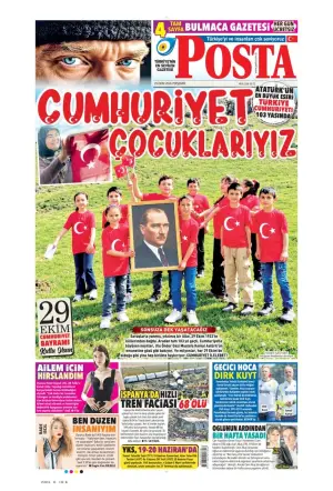 Posta gazetesi ön sayfası