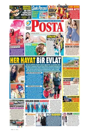 Posta gazetesi ön sayfası