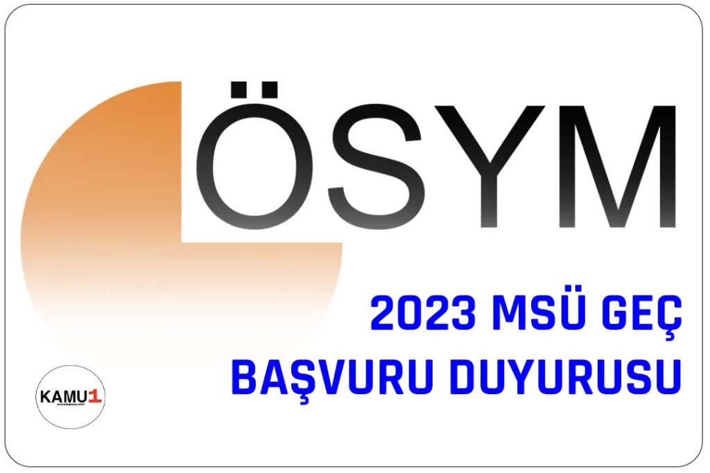 Öğrencilerin askeri öğrenci olabilmek için katılmaları gereken 2023 Millî Savunma Üniversitesi Askerî Öğrenci Aday Belirleme Sınavı (2023 MSÜ) için geç başvuru dönemi başladı.