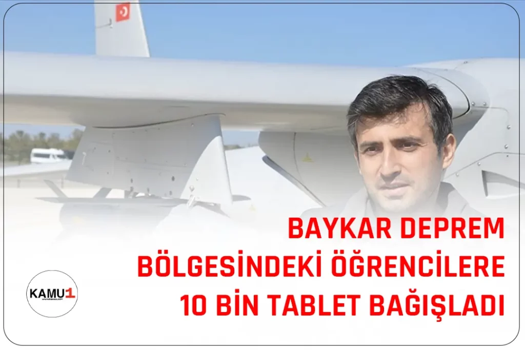 Baykar Yönetim Kurulu Başkanı Selçuk Bayraktar, deprem bölgesindeki afetzede öğrencilerin eğitimlerinin aksamaması için yeni bir kampanya başlattı.