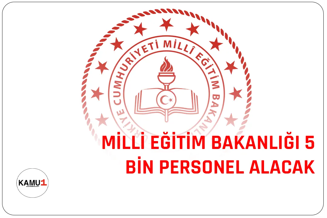 Milli Eğitim Bakanı Mahmut Özer, 5 bin personel alımı yapılacağını açıkladı. Bakan Özer, merkez teşkilatına 250 büro personeli, 4 avukat, taşra teşkilatına 4 bin büro personeli, 100 mühendis, 125 diyetisyen, 500 hemşire, 21 avukat alımı yapılacağını ilan etti.