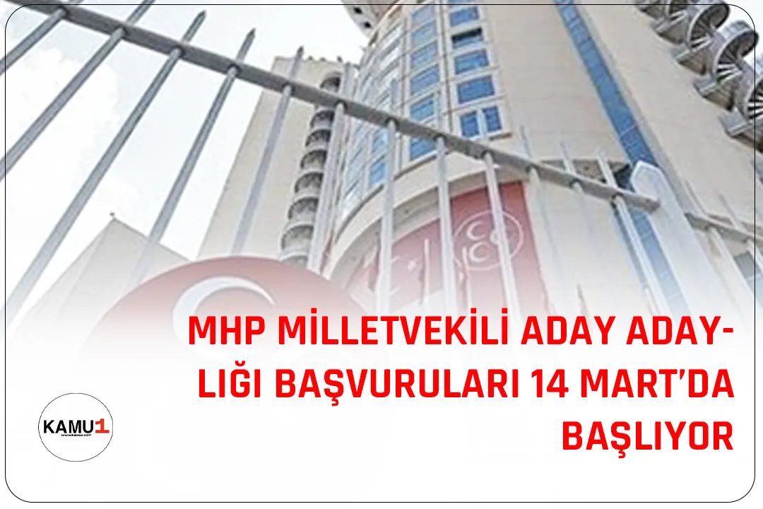 MHP Genel Başkan Yardımcısı Feti Yıldız, milletvekili aday adaylığı başvurularının 14 Mart tarihinde başlayacağını duyurdu.