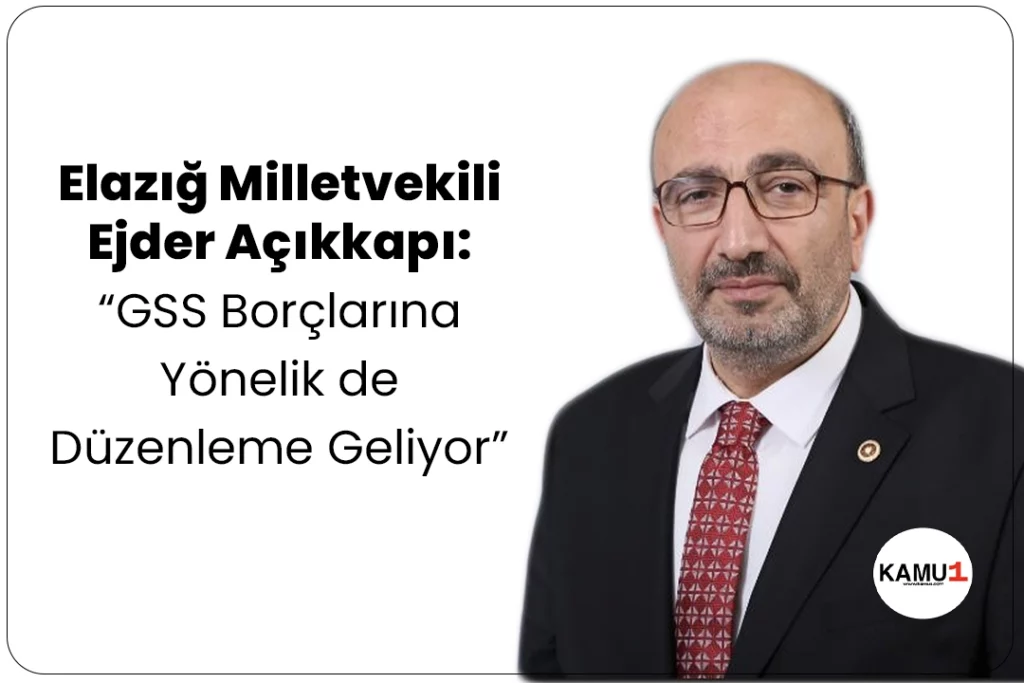 Ejder Açıkkapı: Ekonomik İyileştirmeleri Kapsayan Yeni Düzenlemeler Hayata Geçecek.TBMM Plan ve Bütçe Komisyonu üyesi AK Parti Elazığ Milletvekili Ejder Açıkkapı, TBMM'de görüşülmeye başlanan 80 maddelik yeni kanun teklifine ilişkin basın mensuplarına açıklamalarda bulundu.