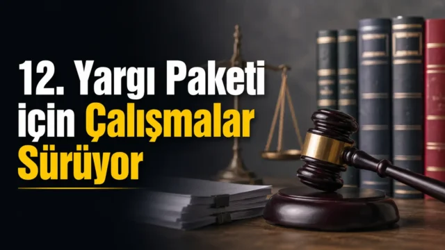Adalet Bakanlığı ve yargı paketi gündemini anlatan sembolik bir görsel