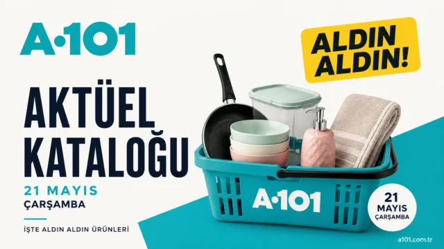 A101 21 Mayıs 2026 aktüel kataloğunda yer alan televizyon ve kamp ürünleri