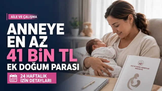 Doğum izninin 24 haftaya çıkmasıyla ilgili anne ve bebek görseli