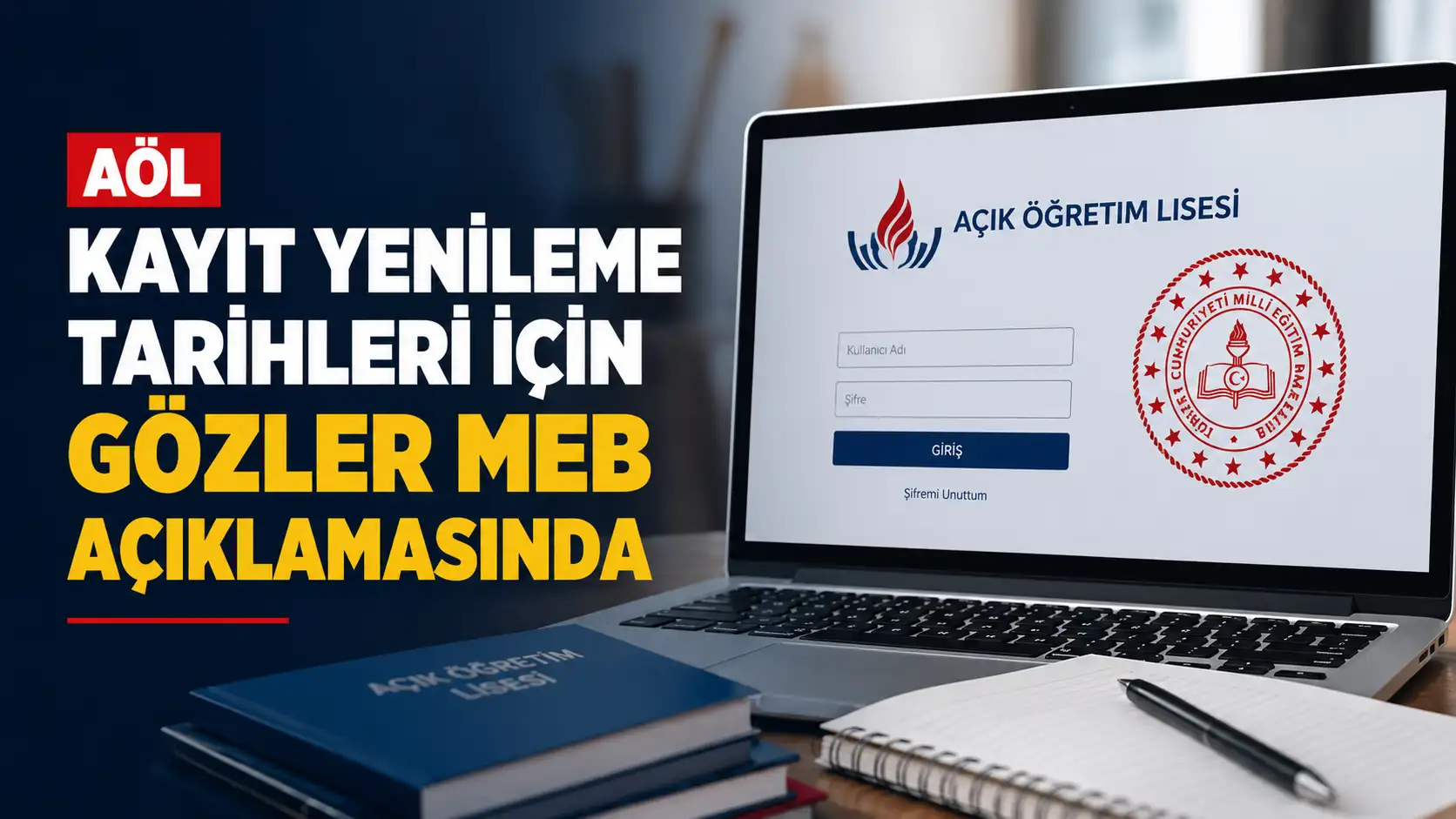 Açık Öğretim Lisesi öğrencileri için AÖL kayıt yenileme takvimi ve MEB duyurusu