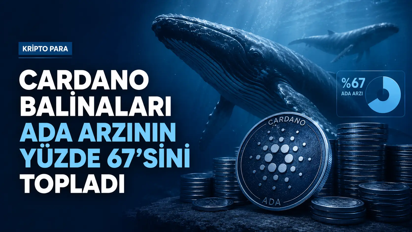 Cardano ve ADA fiyat hareketlerini gösteren kripto para temsili görseli