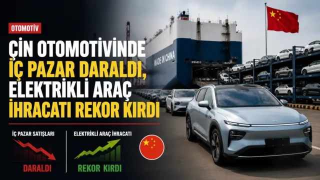 Çin otomotiv sektöründe elektrikli araç ihracatı ve iç pazar daralması