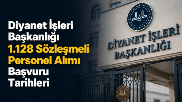 Diyanet İşleri Başkanlığı personel alımı için başvuru ekranı