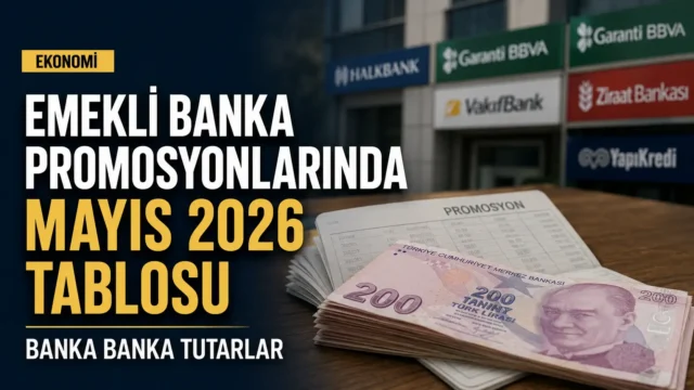 Emekli banka promosyonları ve mayıs 2026 bankaların güncel tutarları