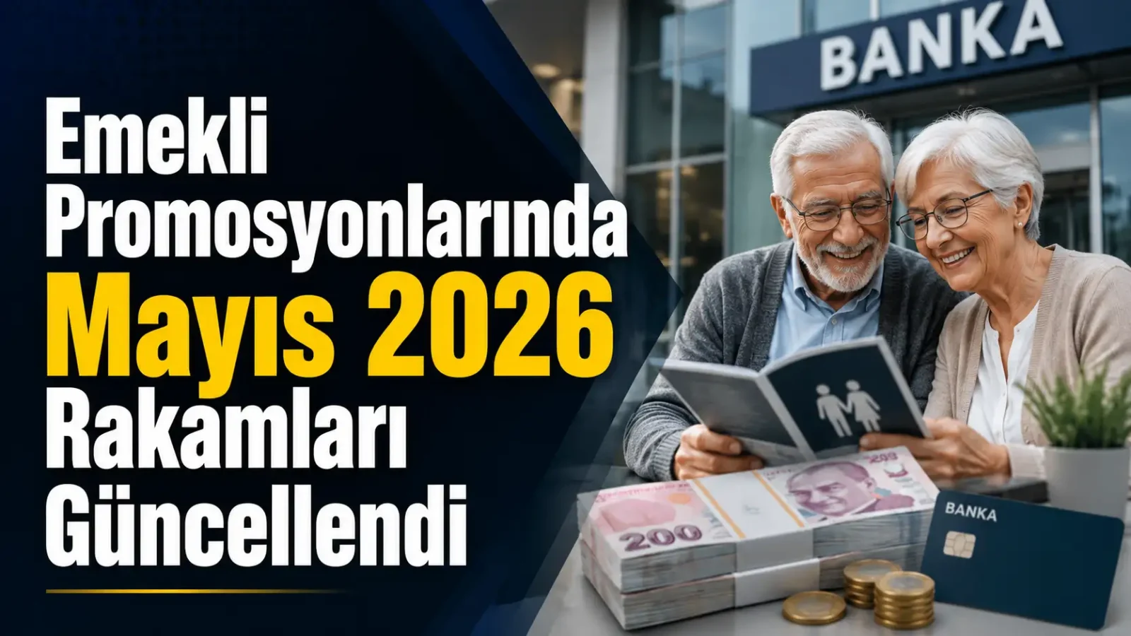 Emekli promosyonları için banka kampanyalarını gösteren görsel