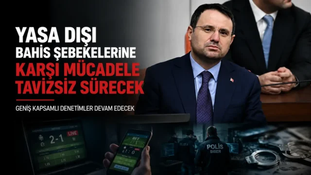 Adalet Bakanı Gürlek’in yasa dışı bahis operasyonlarına ilişkin açıklaması