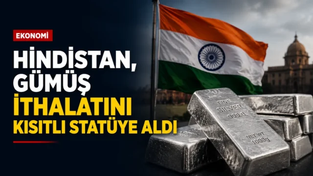 Hindistan’da gümüş külçe ithalatına getirilen kısıtlama haberi