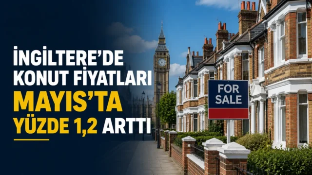 İngiltere konut piyasasında fiyat artışını gösteren evler ve fiyat grafiği