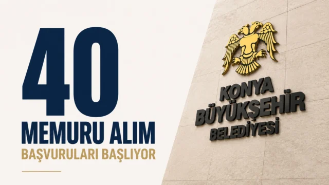 Konya Büyükşehir Belediyesi 40 Memur Alımı İçin Başvurular Başlıyor.Konya Büyükşehir Belediyesi, 40 zabıta memuru alımı yapacağını duyurdu. KPSS puanıyla gerçekleştirilecek alımda başvurular haziran ayında alınacak.
