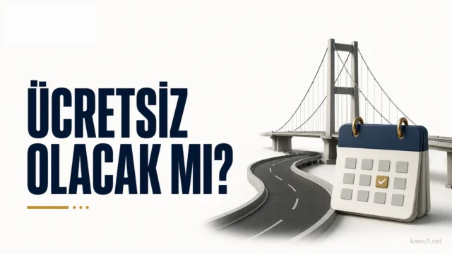 Kurban Bayramı’nda ücretsiz olacak köprü ve otoyolları gösteren yol tabelası