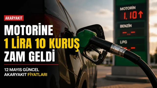 Akaryakıt istasyonunda pompa ve fiyat tabelası