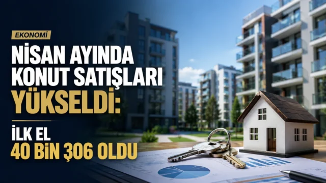 Türkiye’de Nisan ayı konut satışlarını gösteren emlak ve konut görseli