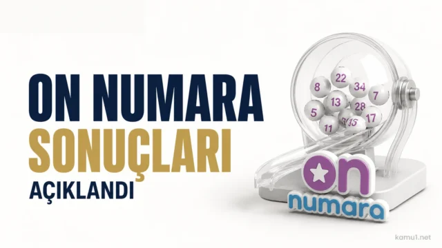 On Numara çekiliş sonuçları ve numaralar ekranı