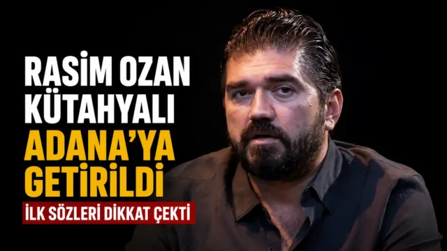 Rasim Ozan Kütahyalı Adana Adli Tıp Biriminde sağlık kontrolüne götürülürken