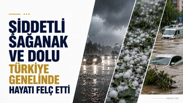 Ankara, İstanbul, Edirne ve Kütahya'da sağanak ve dolu sonrası su baskını görüntüleri