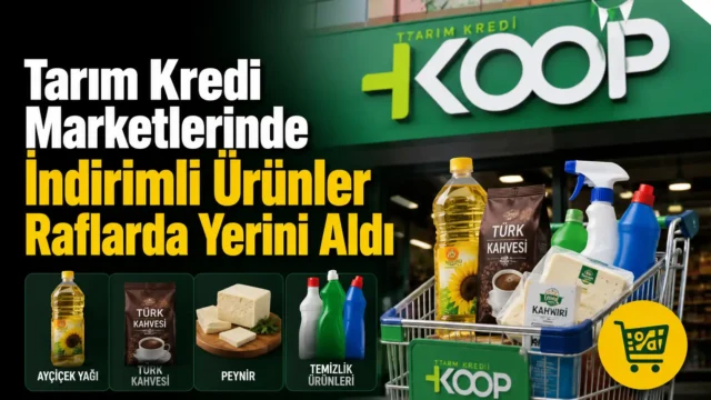 Tarım Kredi marketlerinde indirimli ayçiçek yağı, kahve, peynir ve temizlik ürünleri