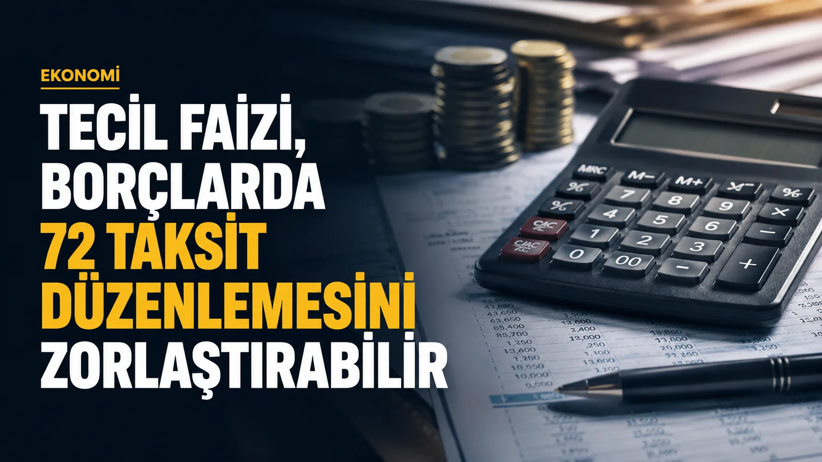 Meclis ve kamu borçlarıyla ilgili tecil faizi ve 72 taksit düzenlemesi