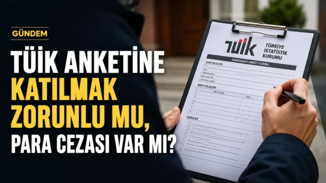 TÜİK anketine katılım zorunluluğu ve ceza iddiası
