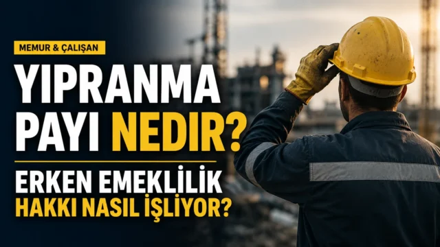 Yıpranma payı ve erken emeklilik hakkı hakkında bilgilendirici görsel