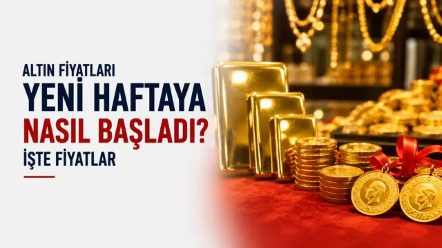 Altın Fiyatları Yeni Haftaya Nasıl Başladı? İşte Fiyatlar...Gram altın yeni haftaya gerileyerek başladı. Çeyrek altın 11 bin 24 lira, Cumhuriyet altını ise 43 bin 895 liradan satılıyor.
