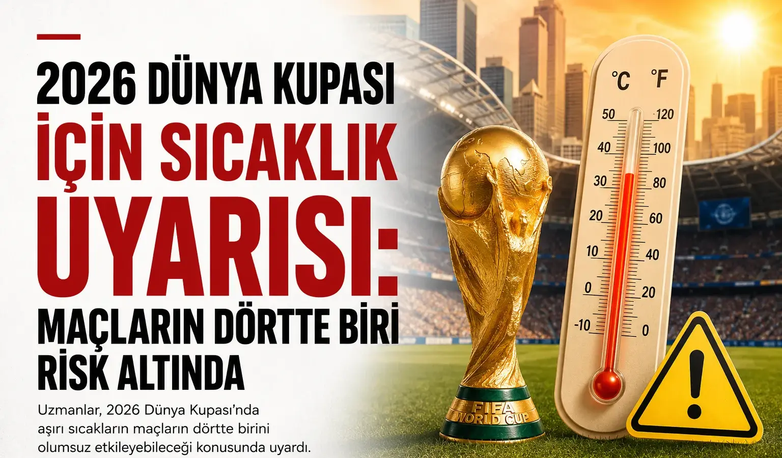 2026 Dünya Kupası maçlarında aşırı sıcaklık ve ısı stresi riski