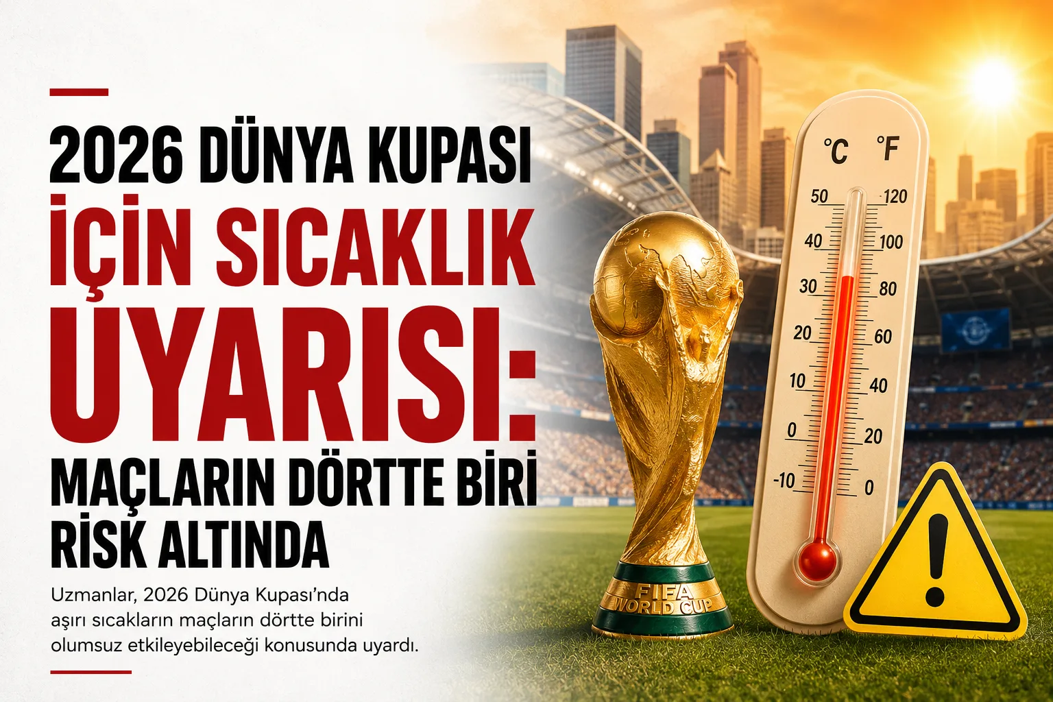 2026 Dünya Kupası maçlarında aşırı sıcaklık ve ısı stresi riski