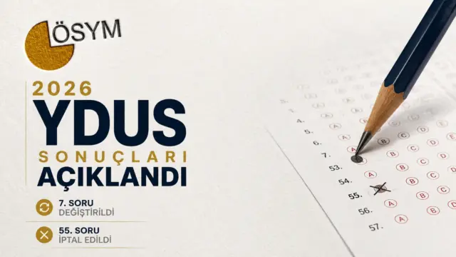 ÖSYM 2026-YDUS sonuç ekranı ve sınav duyurusu