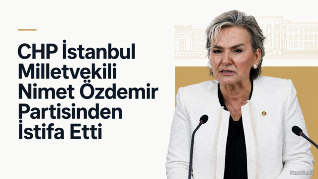 İstanbul Milletvekili Nimet Özdemir, İYİ Parti’den sonra CHP üyeliğinden de istifa ettiğini TBMM’ye bildirdi.