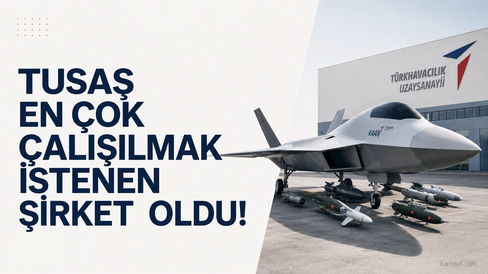 Türkiye'nin havacılık ve uzay sanayiindeki öncü kuruluşu TUSAŞ, üniversite öğrencileri ve genç profesyonellerin katılımıyla kapsamlı şekilde gerçekleştirilen ve 17.si düzenlenen “En Gözde Şirketler” araştırmasında büyük bir başarıya imza attı. TUSAŞ, savunma sanayii sektöründeki dev rakiplerini geride bırakarak sektöründe en çok çalışılmak istenen şirketler sıralamasında birinci sıraya yerleşti.