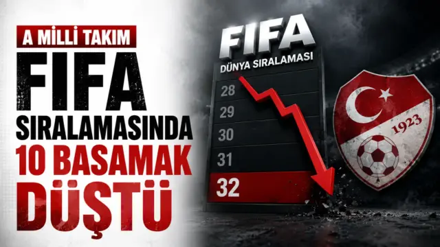 A Milli Futbol Takımı FIFA dünya sıralamasında 32. sıraya geriledi