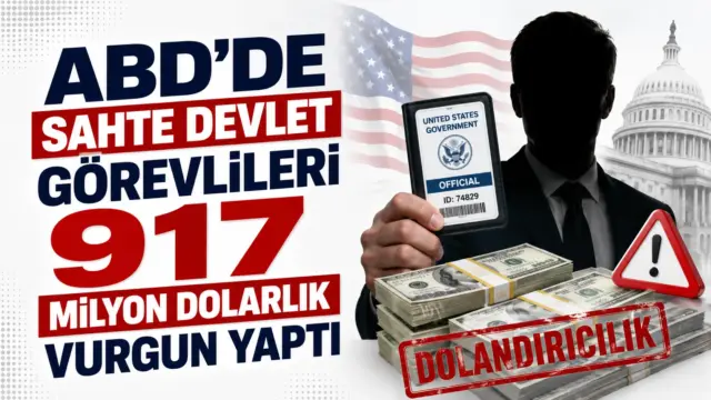 ABD'de sahte devlet görevlisi dolandırıcılığına karşı yapılan resmi uyarıyı simgeleyen telefon ve ödeme görseli