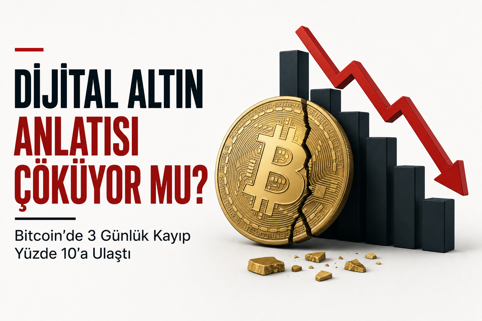 Dijital Altın Anlatısı Çöküyor Mu? Bitcoin’de 3 Günlük Kayıp Yüzde 10’a Ulaştı