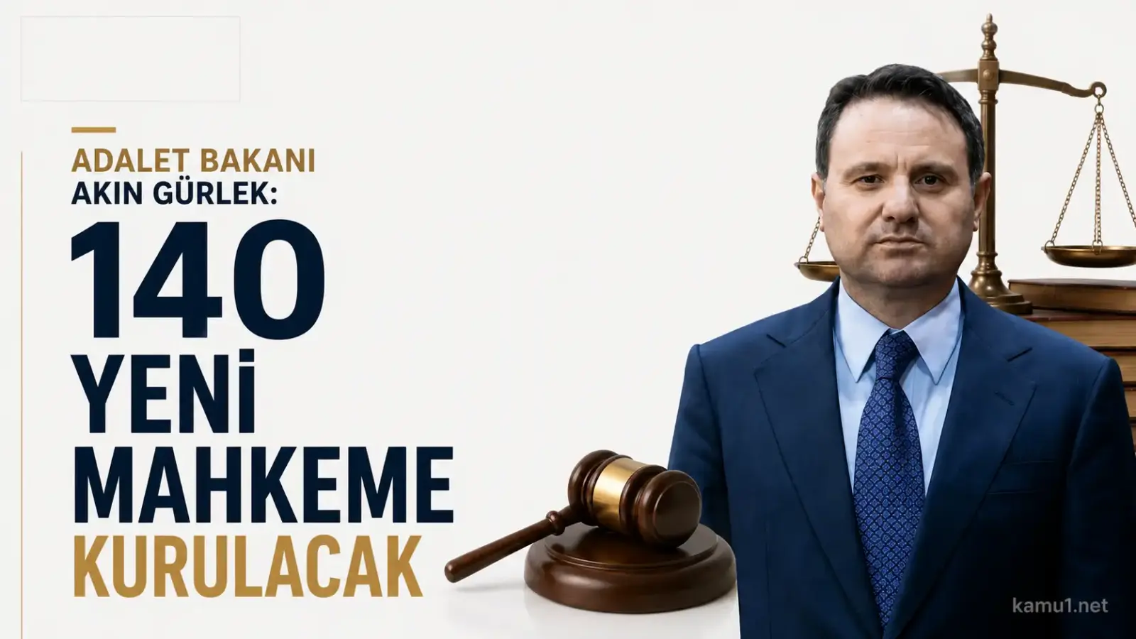 Adalet Bakanı Akın Gürlek'in 140 yeni mahkeme açıklaması