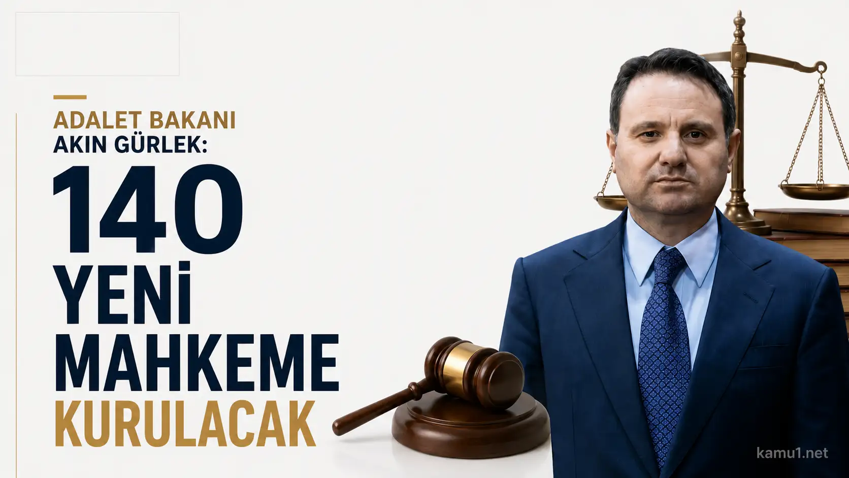 Adalet Bakanı Akın Gürlek'in 140 yeni mahkeme açıklaması