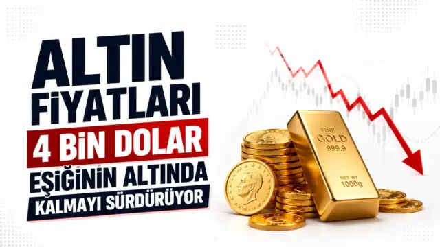 Ons altın fiyatlarındaki düşüşü gösteren piyasa ekranı