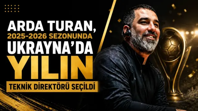 Arda Turan'ın Ukrayna'da yılın teknik direktörü seçilmesine ilişkin haber