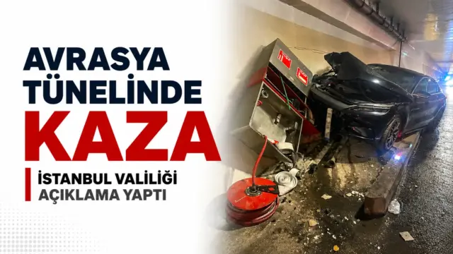 Avrasya Tüneli girişinde trafik ve kaza sonrası yaşanan kısa süreli aksama