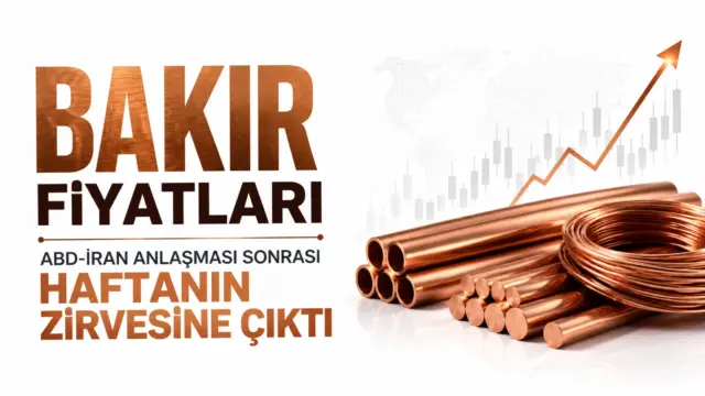 Londra Metal Borsası'nda yükselen bakır fiyatlarını gösteren piyasa ekranı