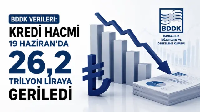 BDDK haftalık verilerinde kredi hacmi, mevduat ve KKM bakiyesi