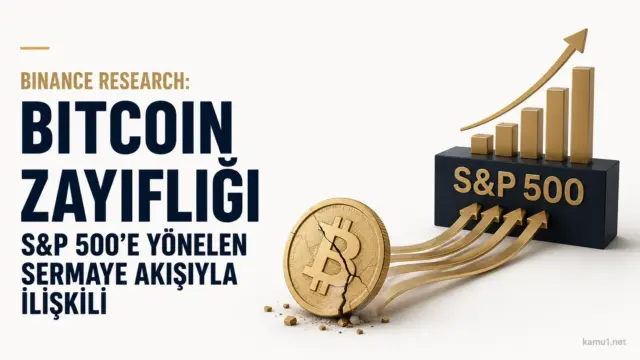 Bitcoin ve S&P 500 arasındaki sermaye akışını anlatan finans grafiği