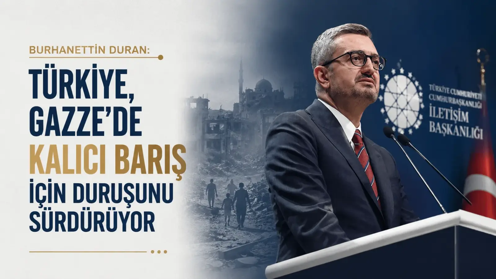Burhanettin Duran’ın Gazze ve Filistin mesajına ilişkin paylaşımı