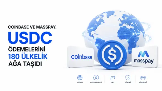 Coinbase ve MassPay'in USDC ödemelerini 180 ülkelik ağa taşıyan iş birliği duyurusu