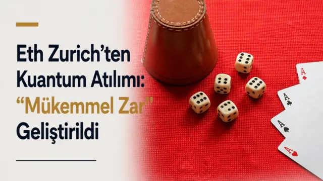 ETH Zurich’in kuantum dolaşıklıkla geliştirdiği mükemmel zar sistemini temsil eden görsel